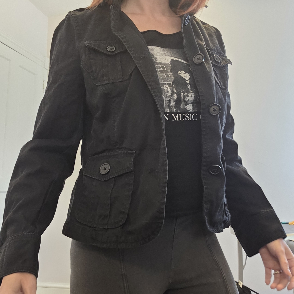 Gap Women's Black Utility Jacket - image 5